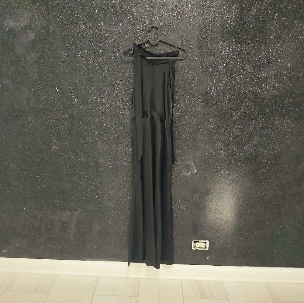 Elegant Black Wide Leg Jumpsuit